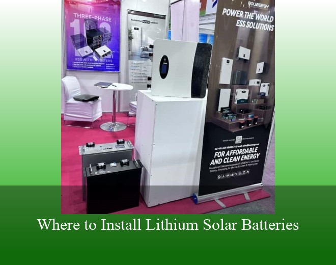 Where to Install Lithium Solar Batteries